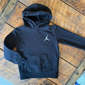 Jordan Cotton Hoodie. Size 3-4. Black